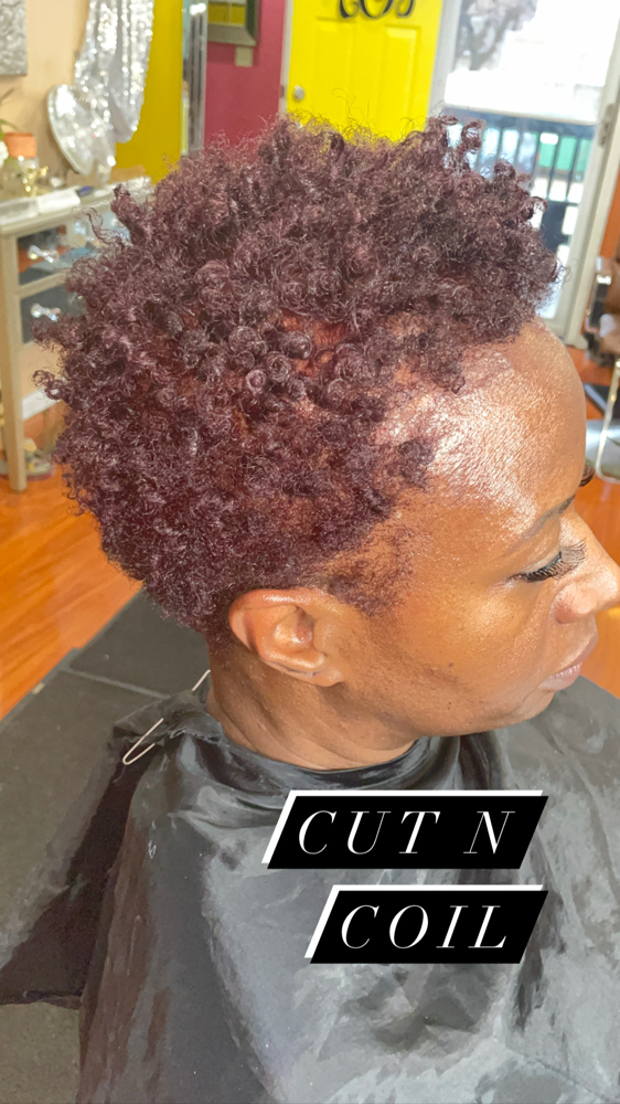 Natural Finger Coils at Oceena @ OshunCreatives in Richmond Hts, OH