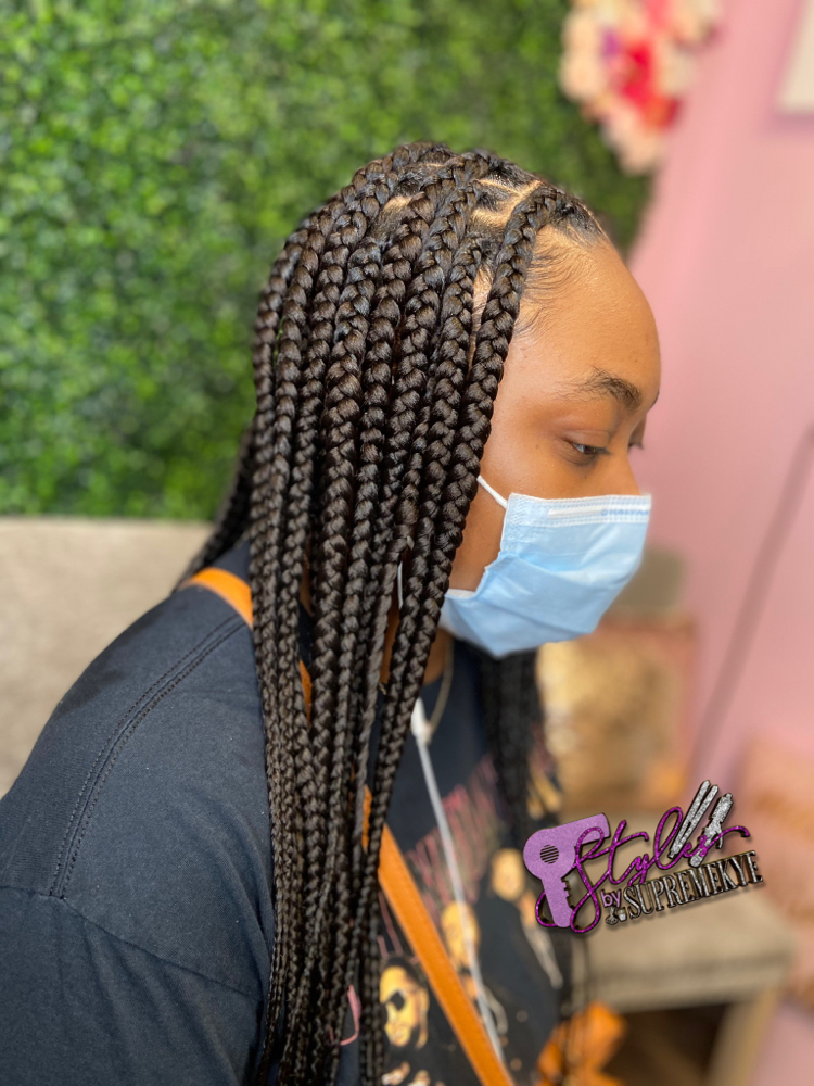 Large Knotless Braids