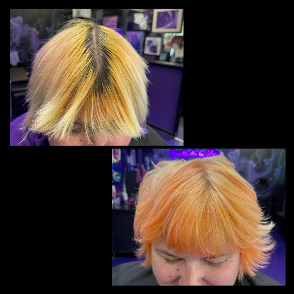Blonde Touch up at Beautification By Alyssa in monterey, CA
