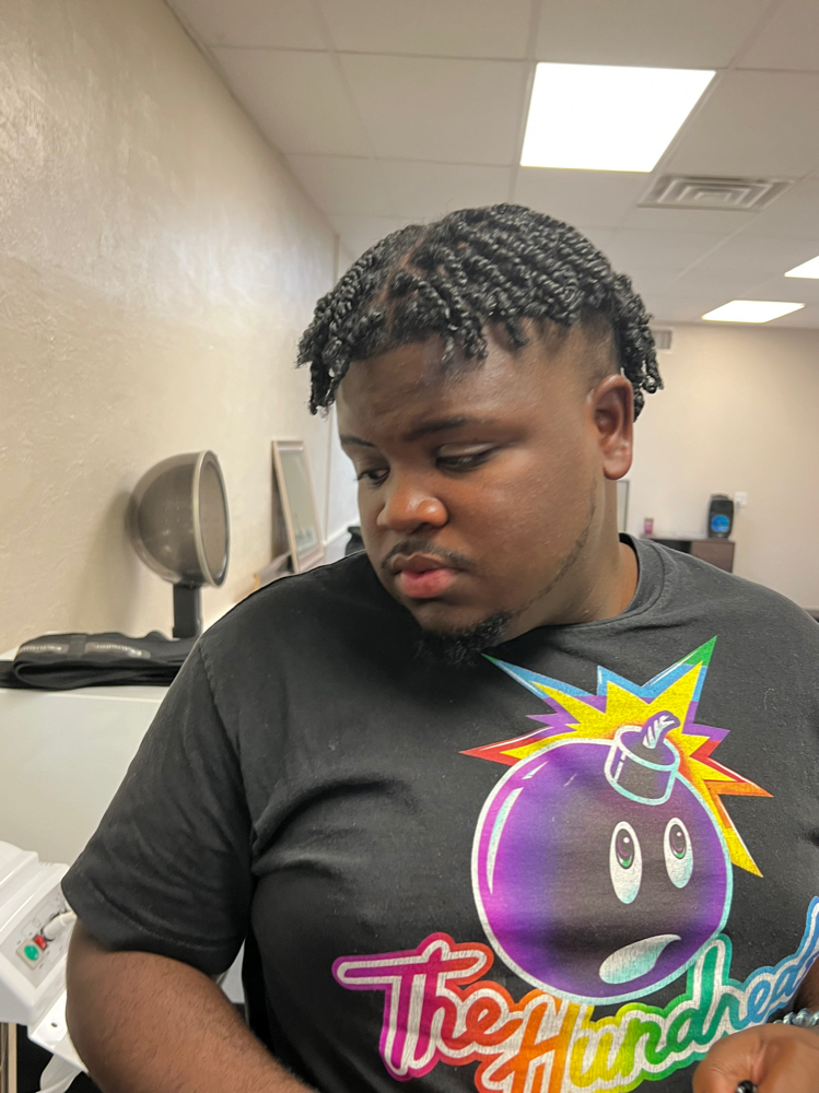 Natural Hair Two Strand Twist at MJ Hair Institute in Tyler, TX