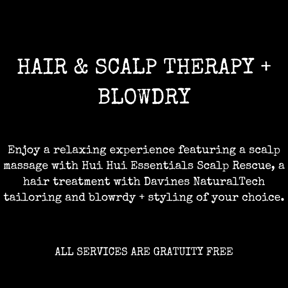 Hair + Scalp Therapy + Blowdry