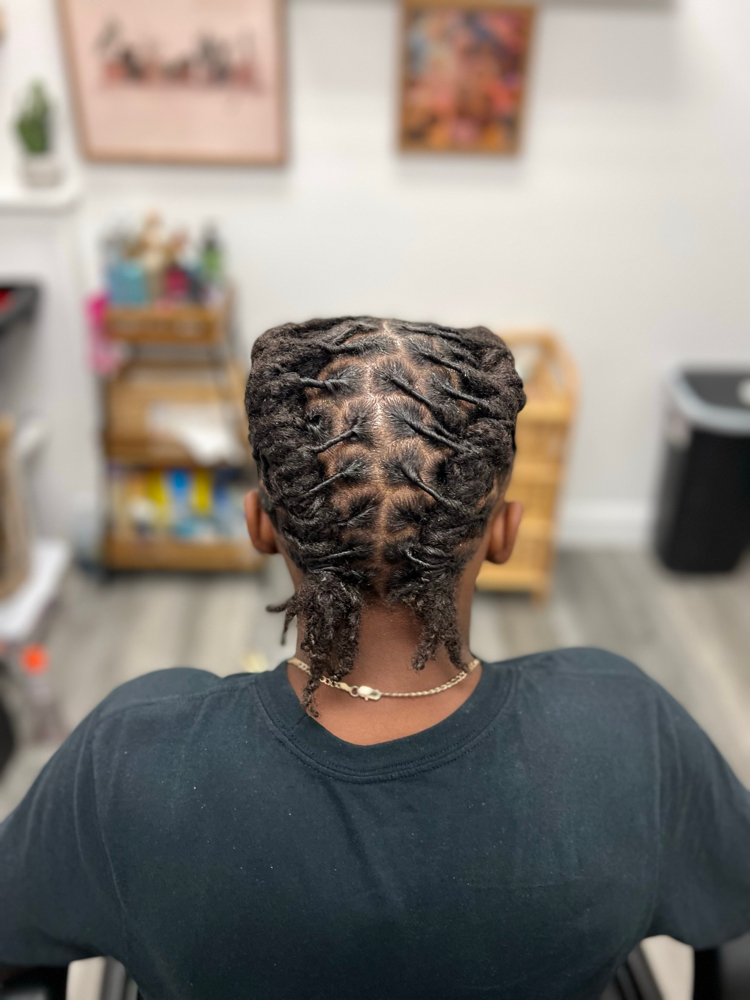 Traditional Loc Retwist (palm roll)