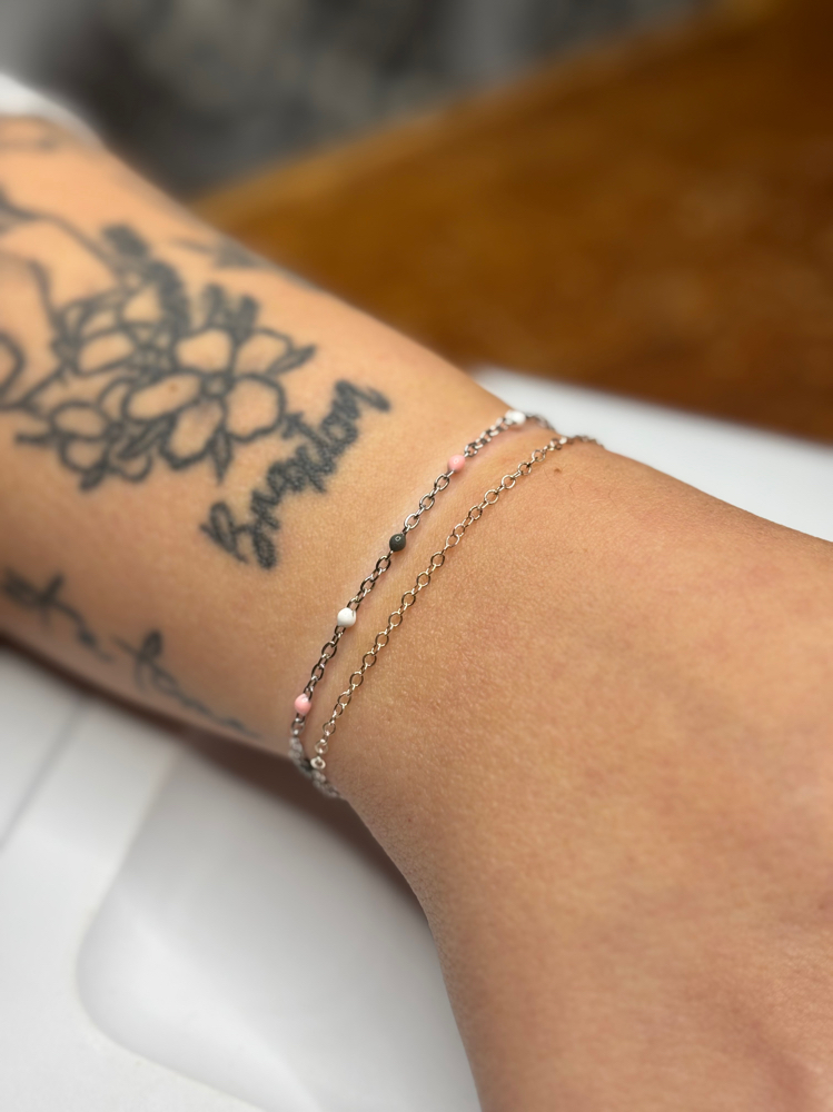 Permanent Jewlery- Model Bracelet at The Beauty Barn in Conehatta, MS