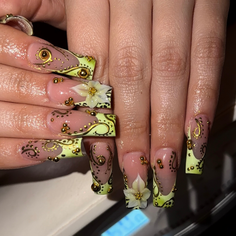 Medium / Long Acrylic Full Set at NailedXJanelle in Lubbock, TX
