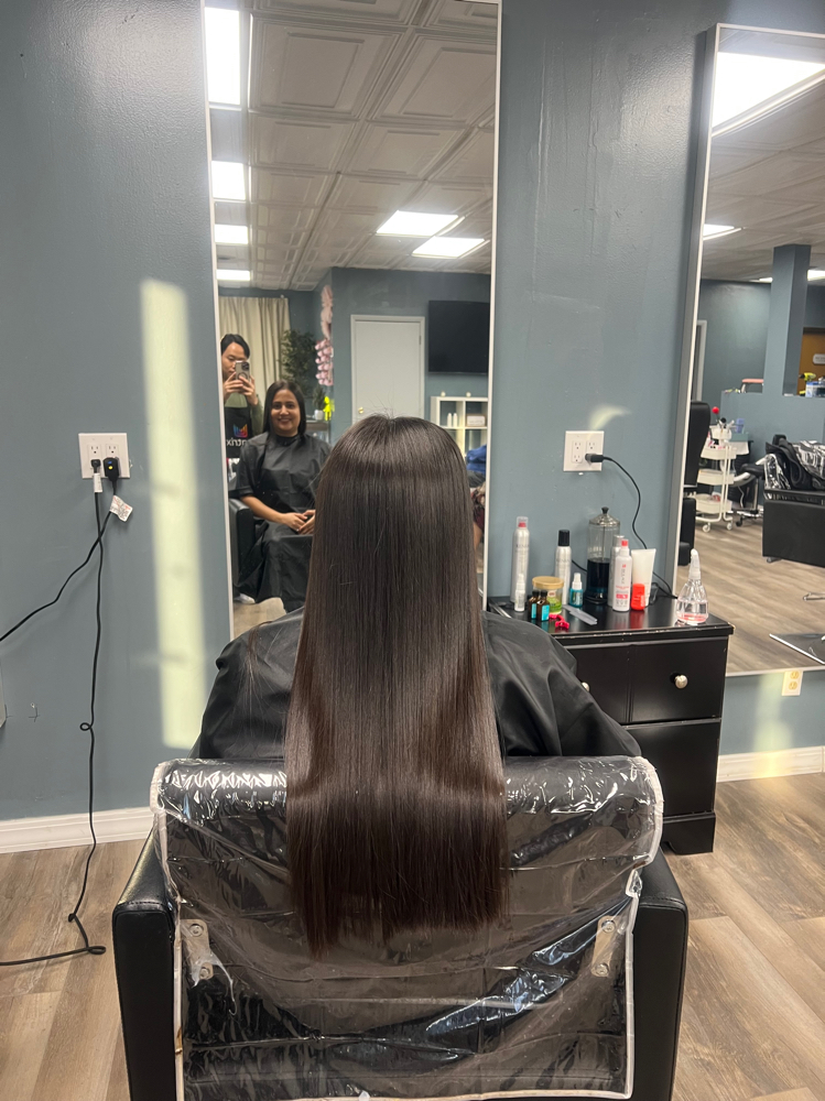Women Keratin treatment at Amit Hair and Nail Salon in FAIRFIELD, OH