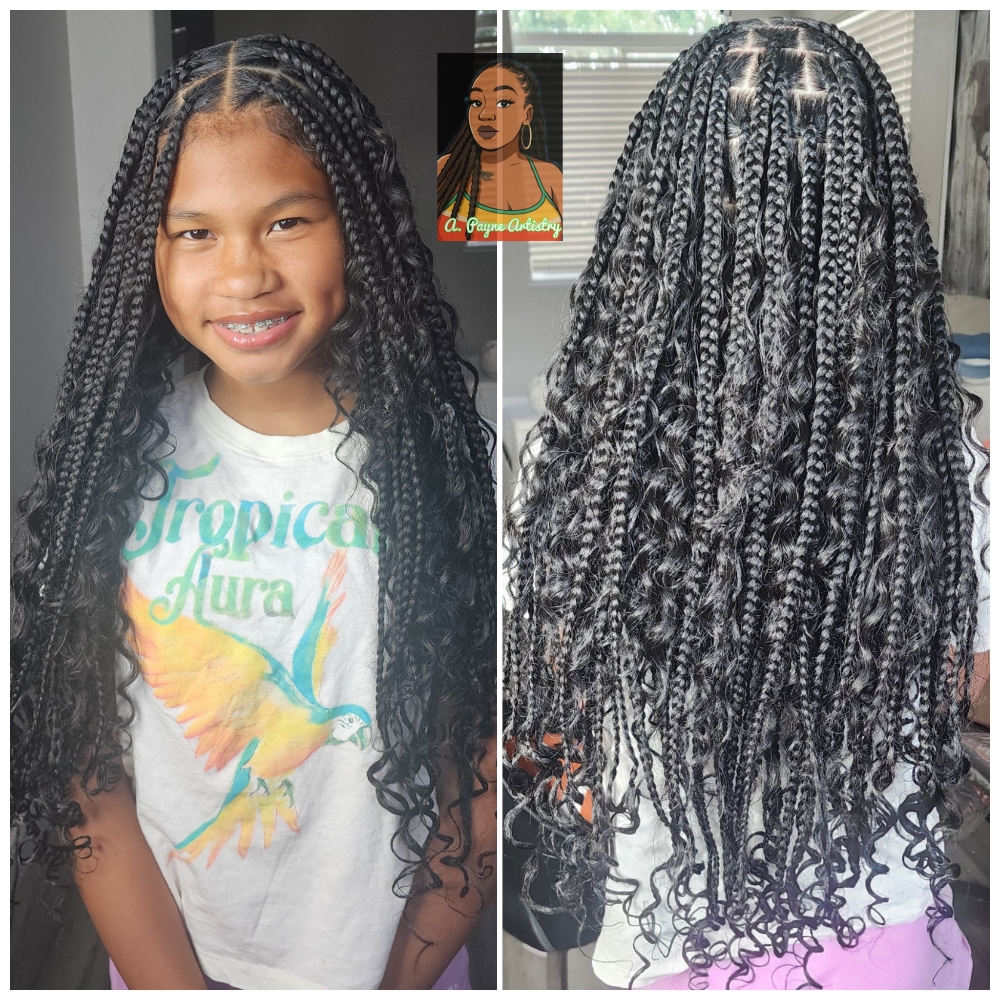 Medium Boho Knotless Braids at Tanya Chamberlain in Stockton, CA