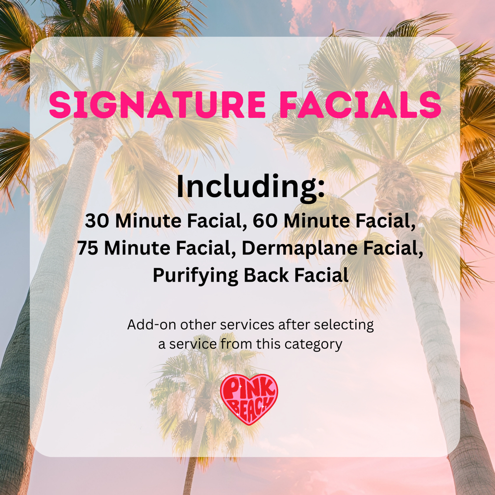 Signature Facials at Pink Beach in Adrian, MI