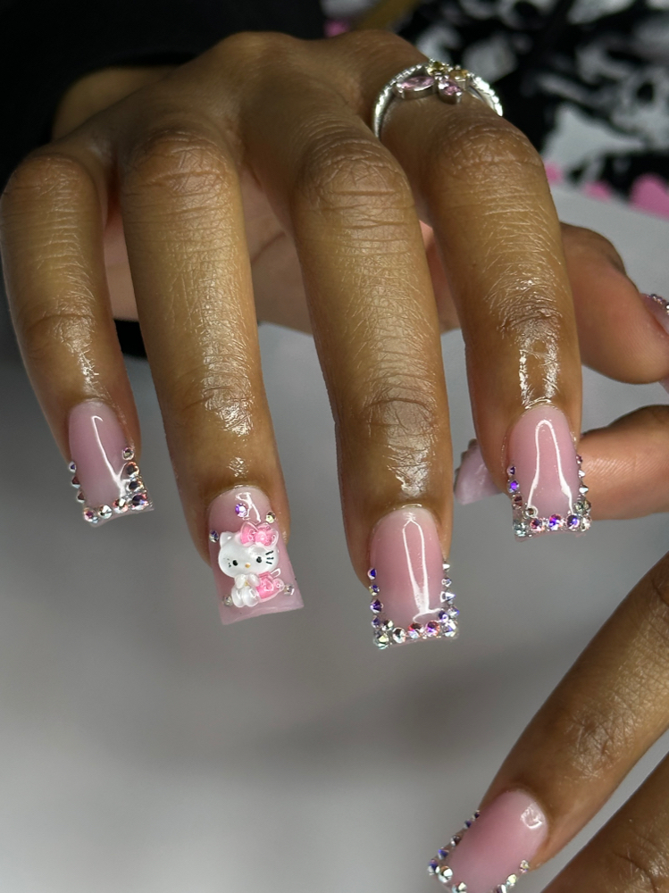 Bling/French tip