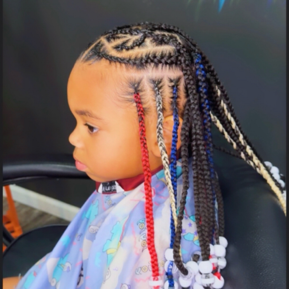 Kids Fulani / Tribal Braids at Jay’s Fades & Braids in Fort Scott, KS