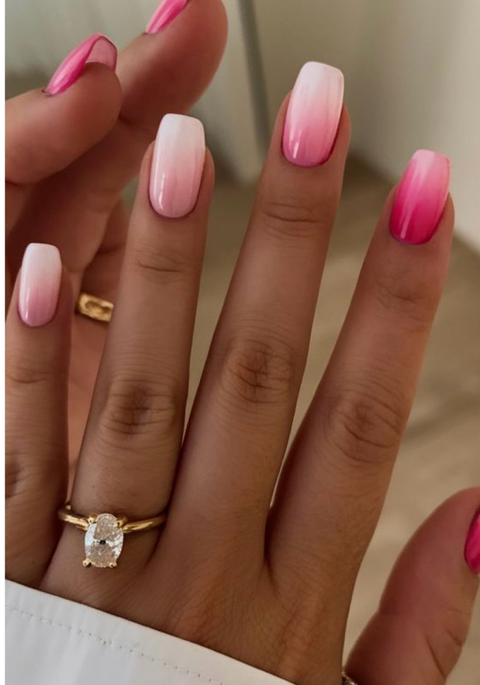 Dipping Pink & White Full Set