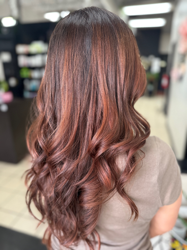 Red Tones Balayage at Bella_by_ale in Grand Prairie, TX
