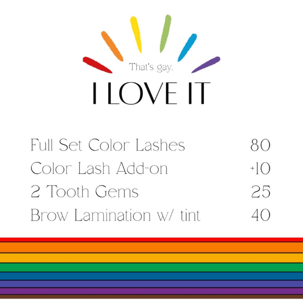 Pride Specials at Pretty Girl Lashing in Tomball, TX