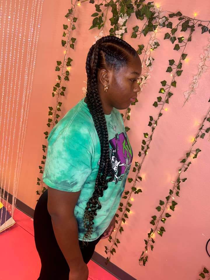 4 Feed-In Braids