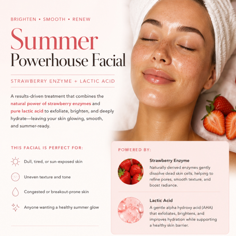 🍓 Summer Powerhouse Facial at Glow By V Spa in Long Beach, CA