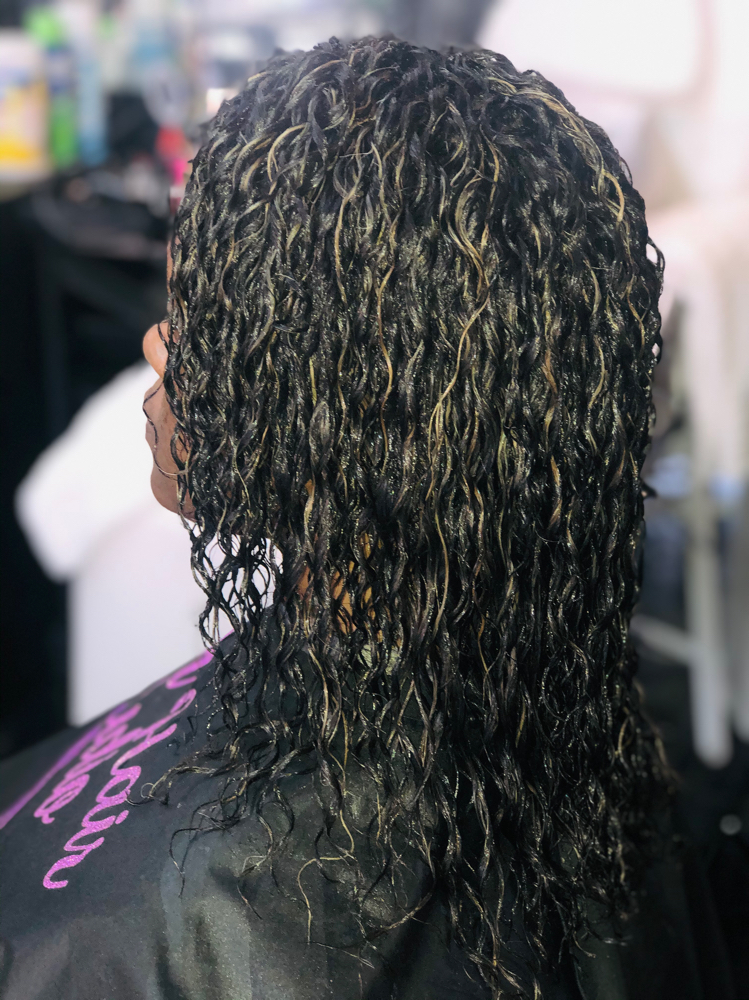 Wave nouveau or jheri curls texture