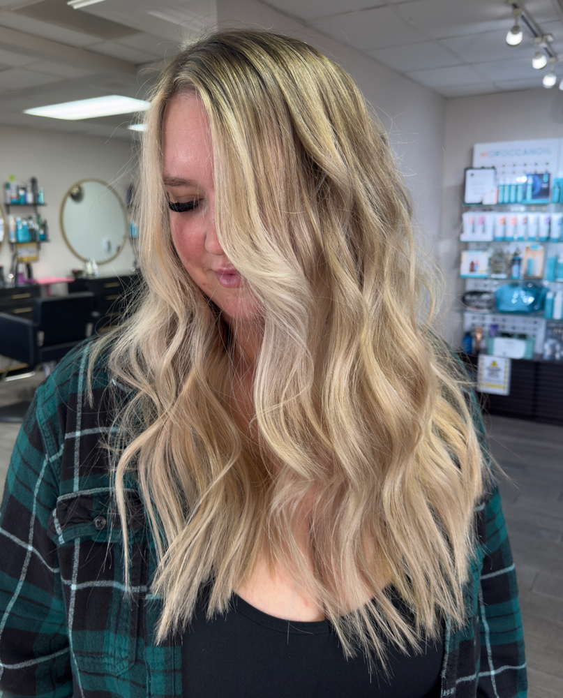Lived in Blonde Maintance at Rustic Roots Salon + Spa in Hesperia, CA