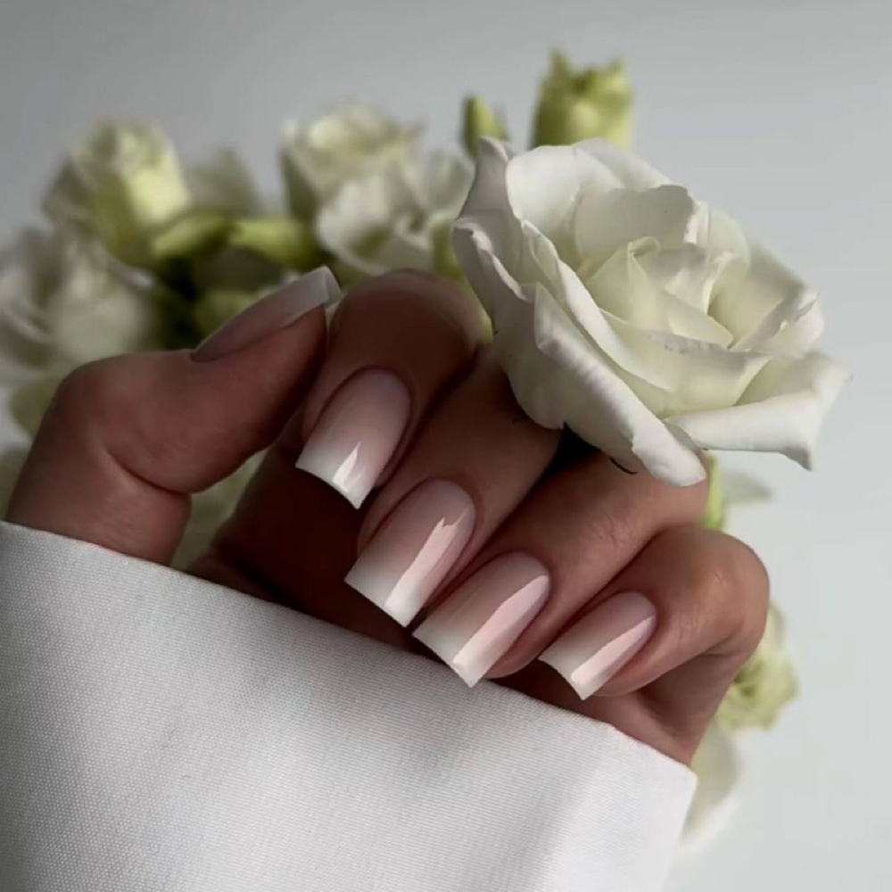 Medium Luxury Hidden French — $135 at Julia Nails Florida in Orlando, FL