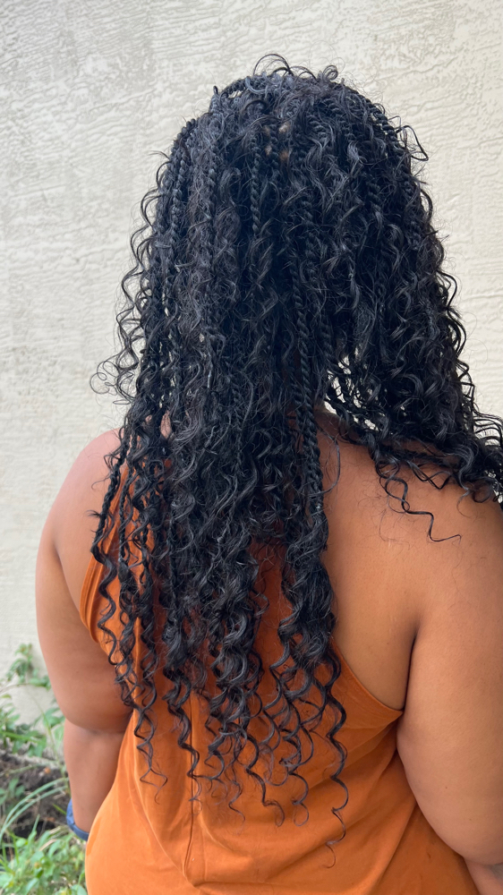 Boho Braids Human Hair Mid Back