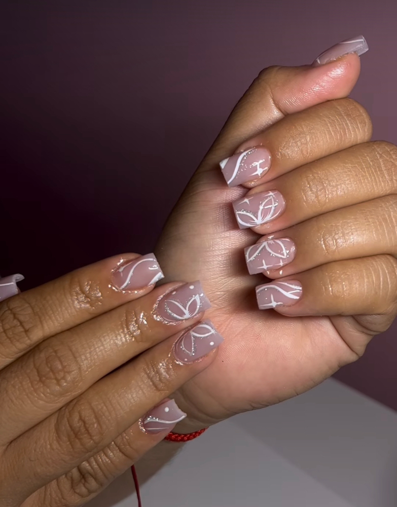 Acrylic Overlay (on natural nail)