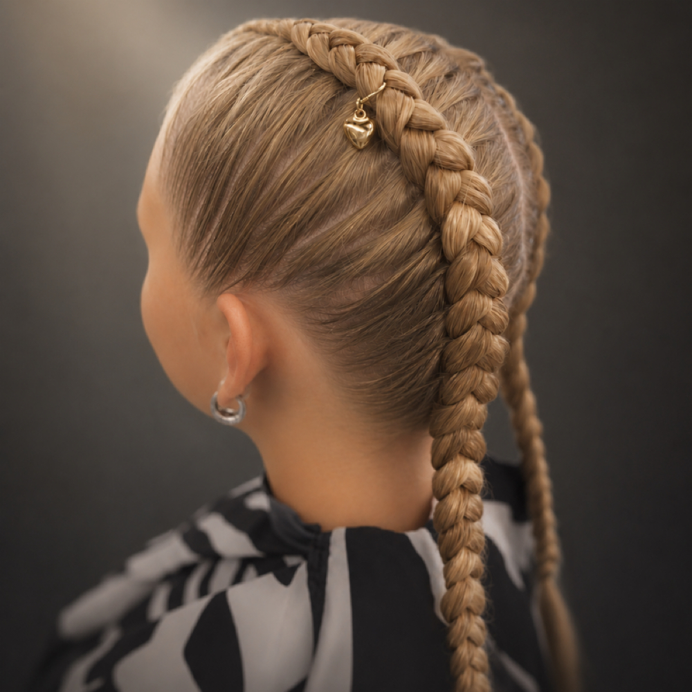 Dutch Braids at Sage & Wolf | SW Beard Co.    Sam in Weatherford, TX