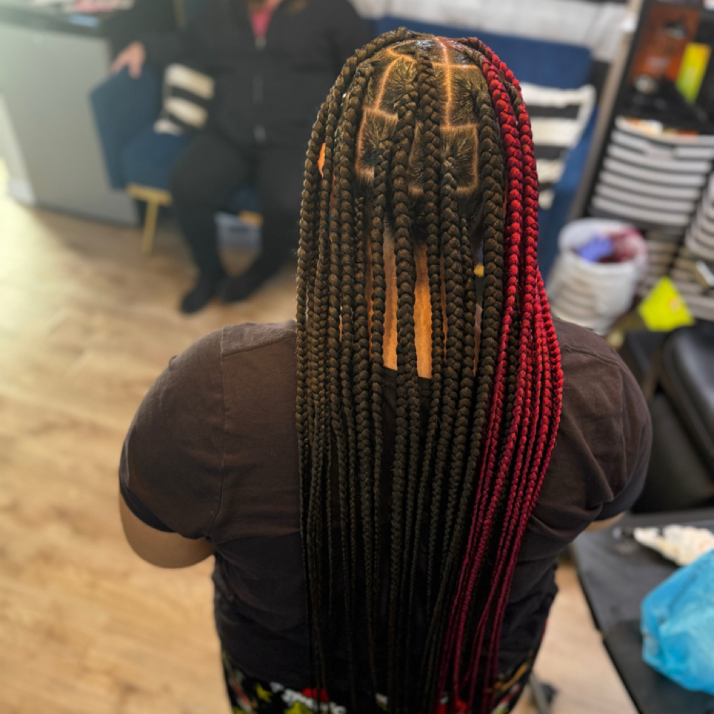 Adult Knotless Box Braids (Large) at 1143 Designs Network LLC in Chesapeake, VA