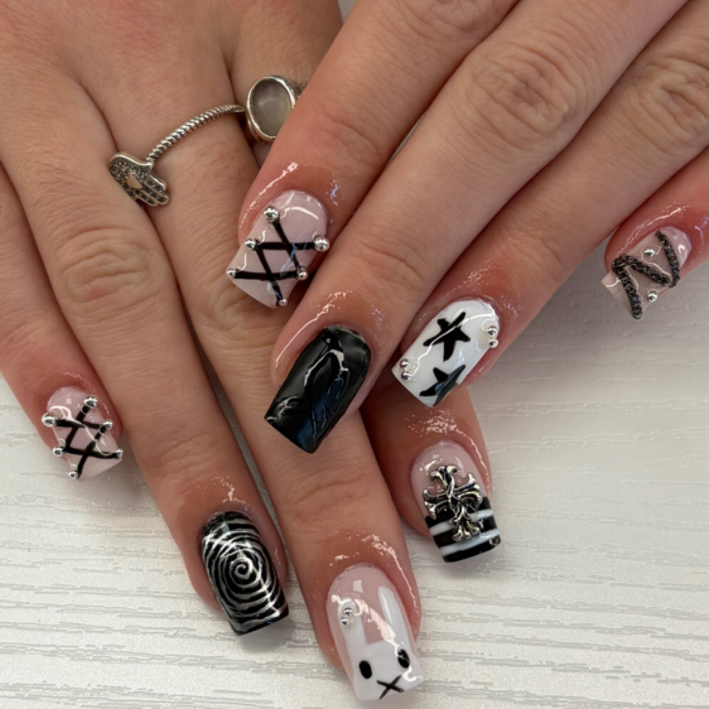Gel-X Tier 3 Nail Art at Polished by Piper in catawba, NC