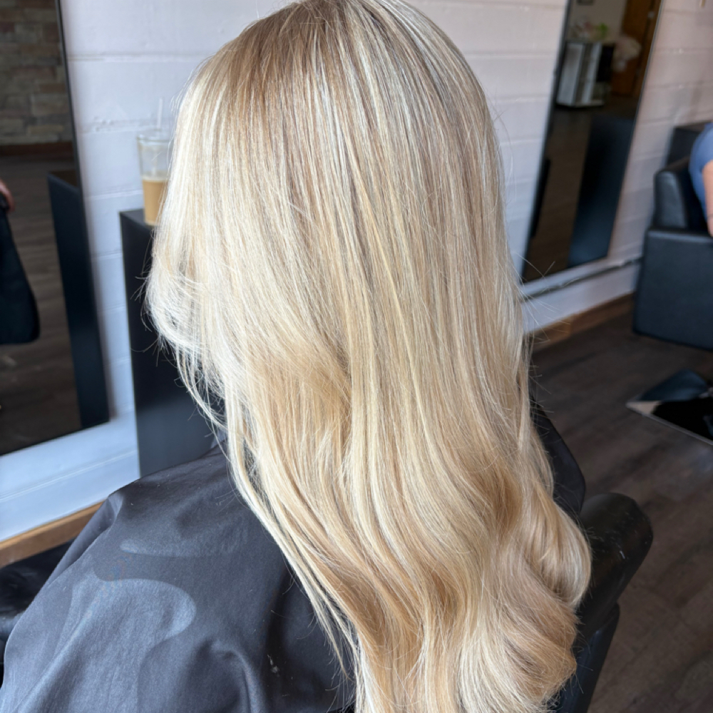 The Bombshell Blonde at Whitney Morgan at The Sunny Side Salon in West Alexandria, OH