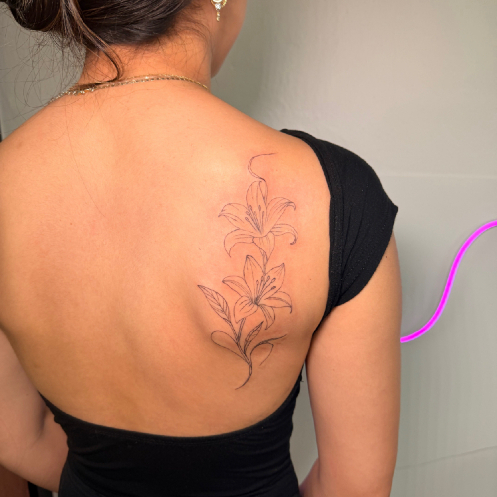 Tattoo touch up at Tattoo Tech in Moraine, OH