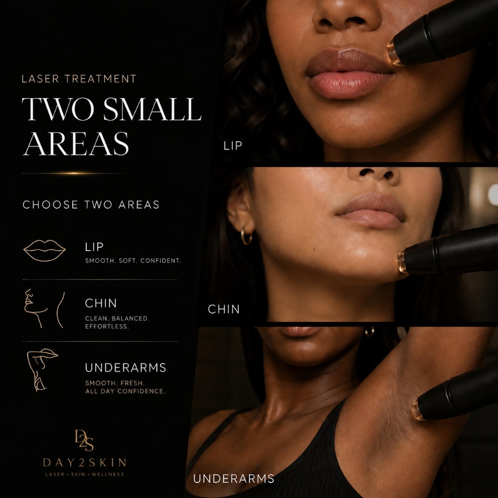 Single Session LASER 2 small Areas at Day 2 Skin Wellness Spa in Fort Oglethorpe, GA