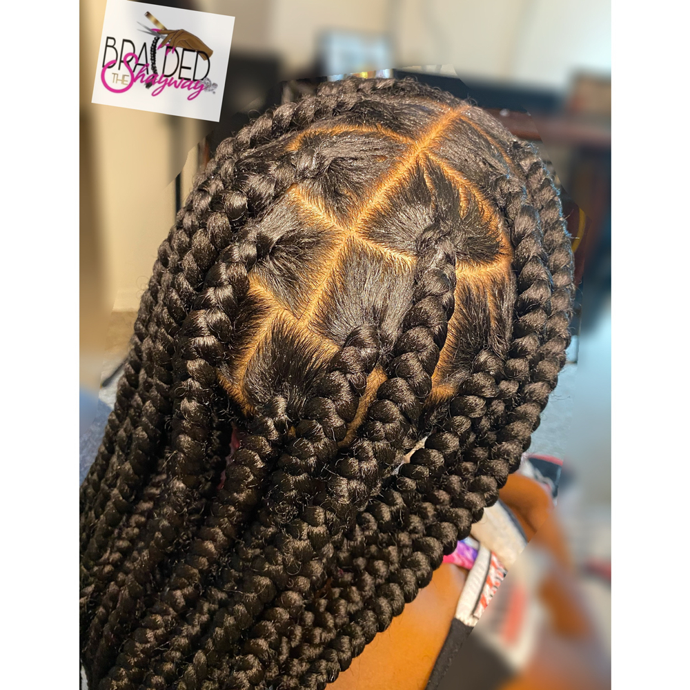 Knotless Midback Medium Plaits