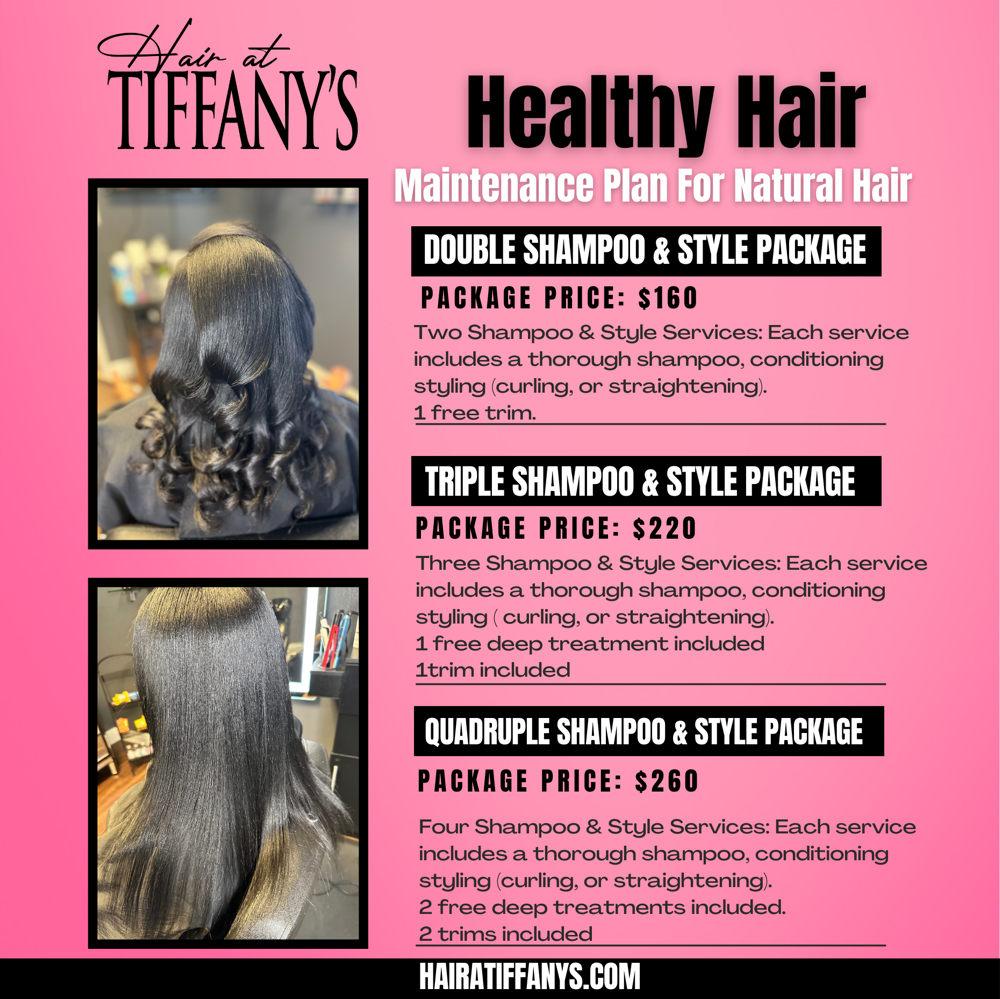 Shampoo & Style Package (NATURAL)