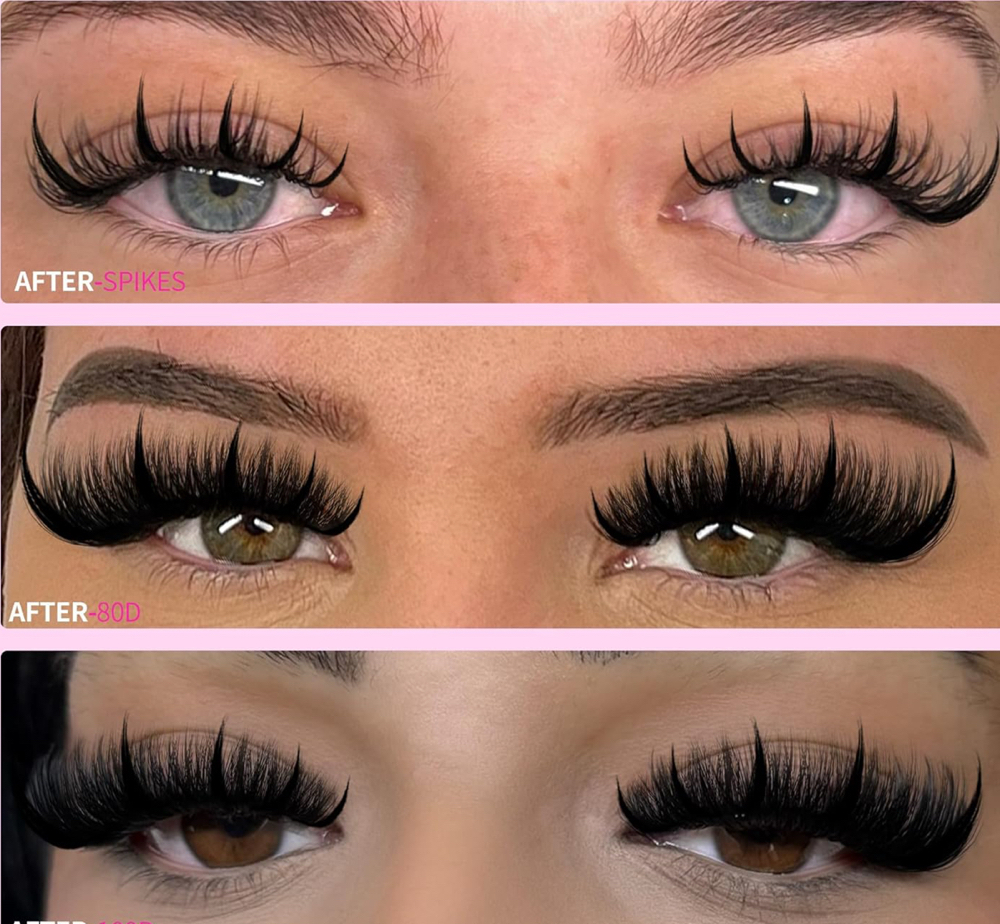 Wispy Spiked Cluster Lash Set