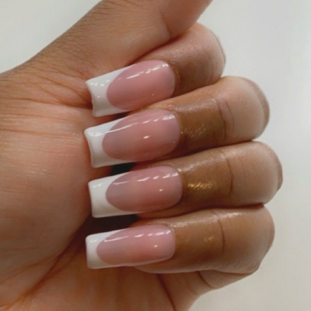 Short-Long French Tips at LoveBossDivaNails in Willmar, MN