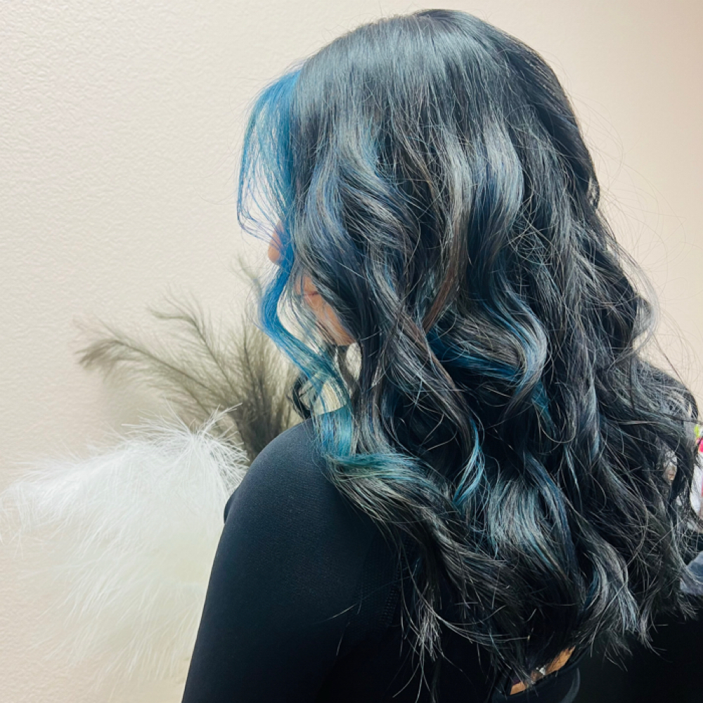 Fun Colors/Peekaboo’s at Raquelsbeautybar in Fresno, CA
