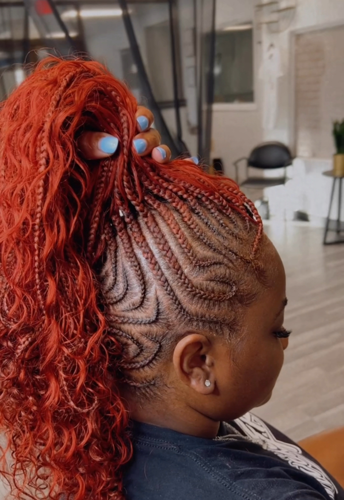 Braided Mohawk at JusTri Hairology in Euclid, OH
