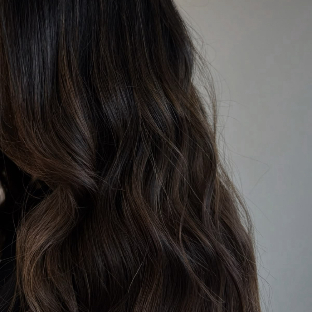 Custom Brunette Balayage at Hannah Simone Salon + Spa in Arlington Heights, IL