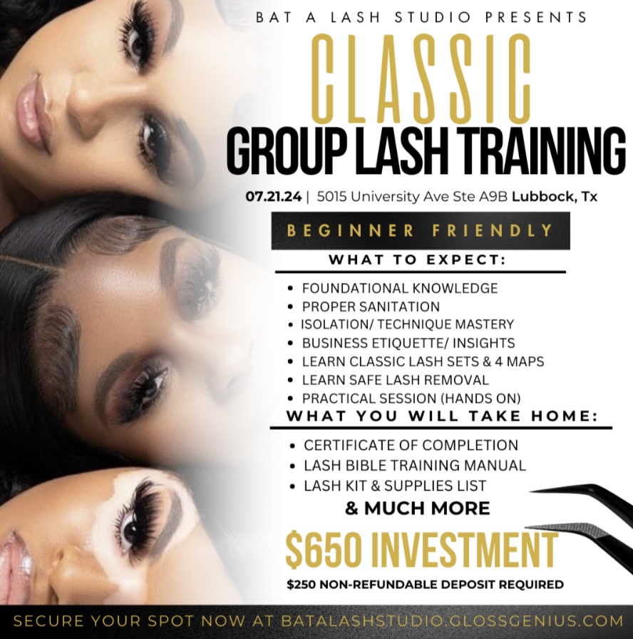 Lubbock Group Lash Training