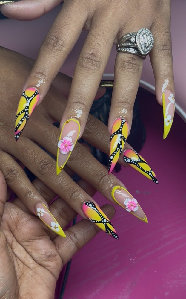Long Curved Stilettos at JasDesigns in Memphis, TN