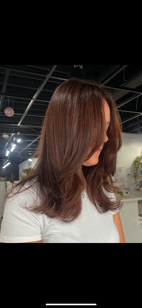 Root To End Color W/ Haircut