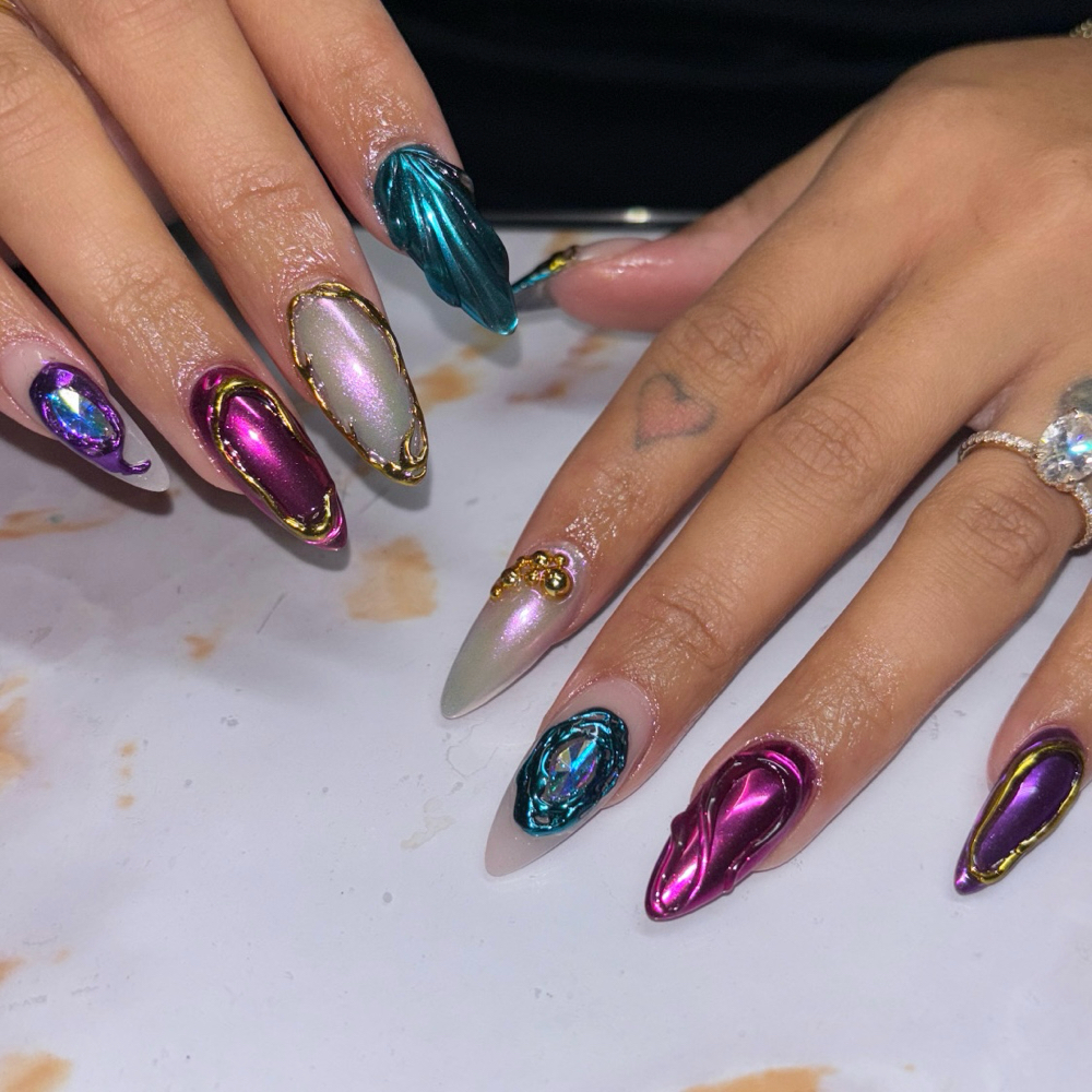 Acrylic 3+ Weeks Fill/Re-balance at Posh Nails NYC in Staten Island, NY