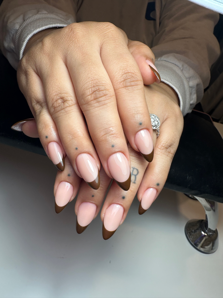 Long Natural Nails French