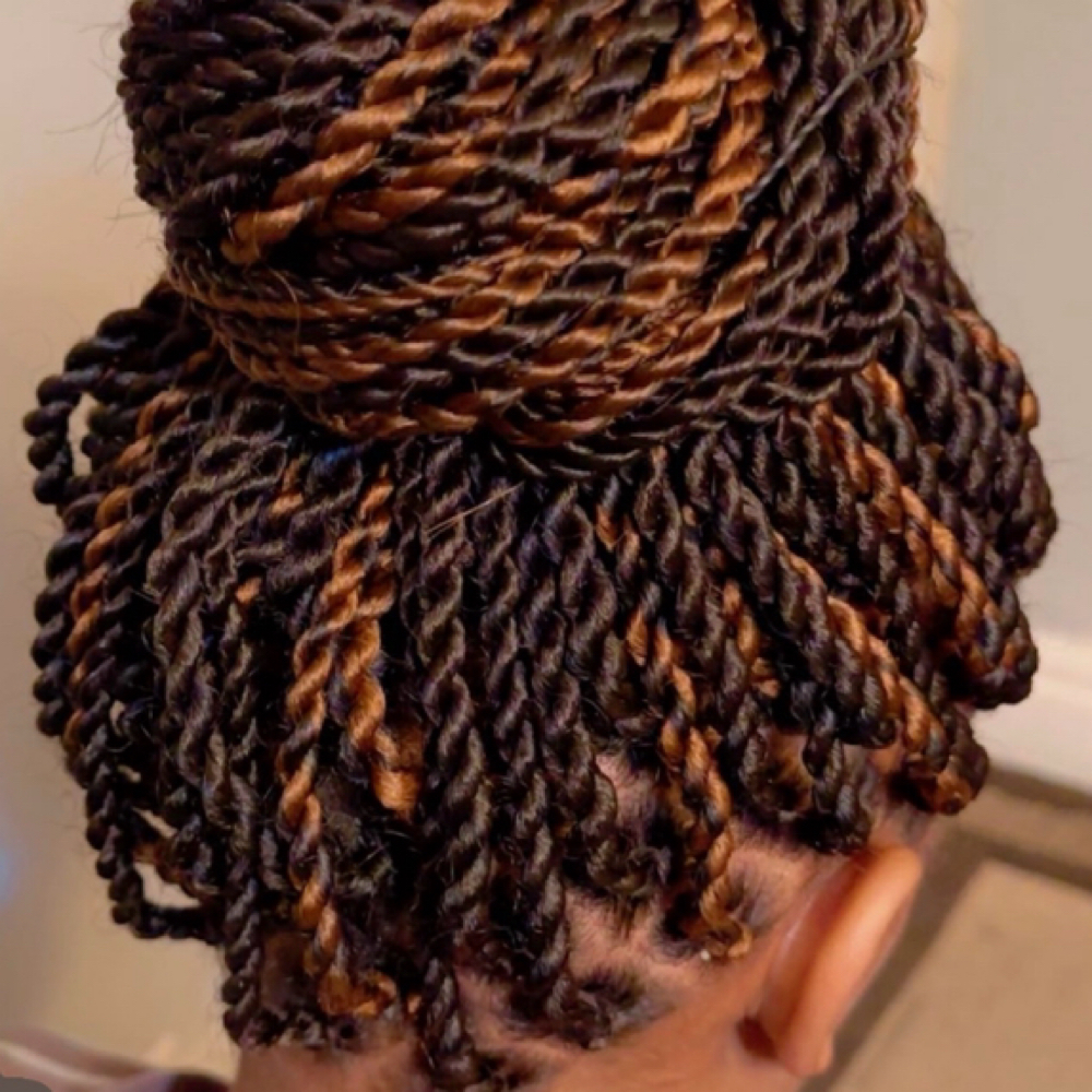 Medium Senegalese Twist at Crowned By Braids in Tonawanda, NY