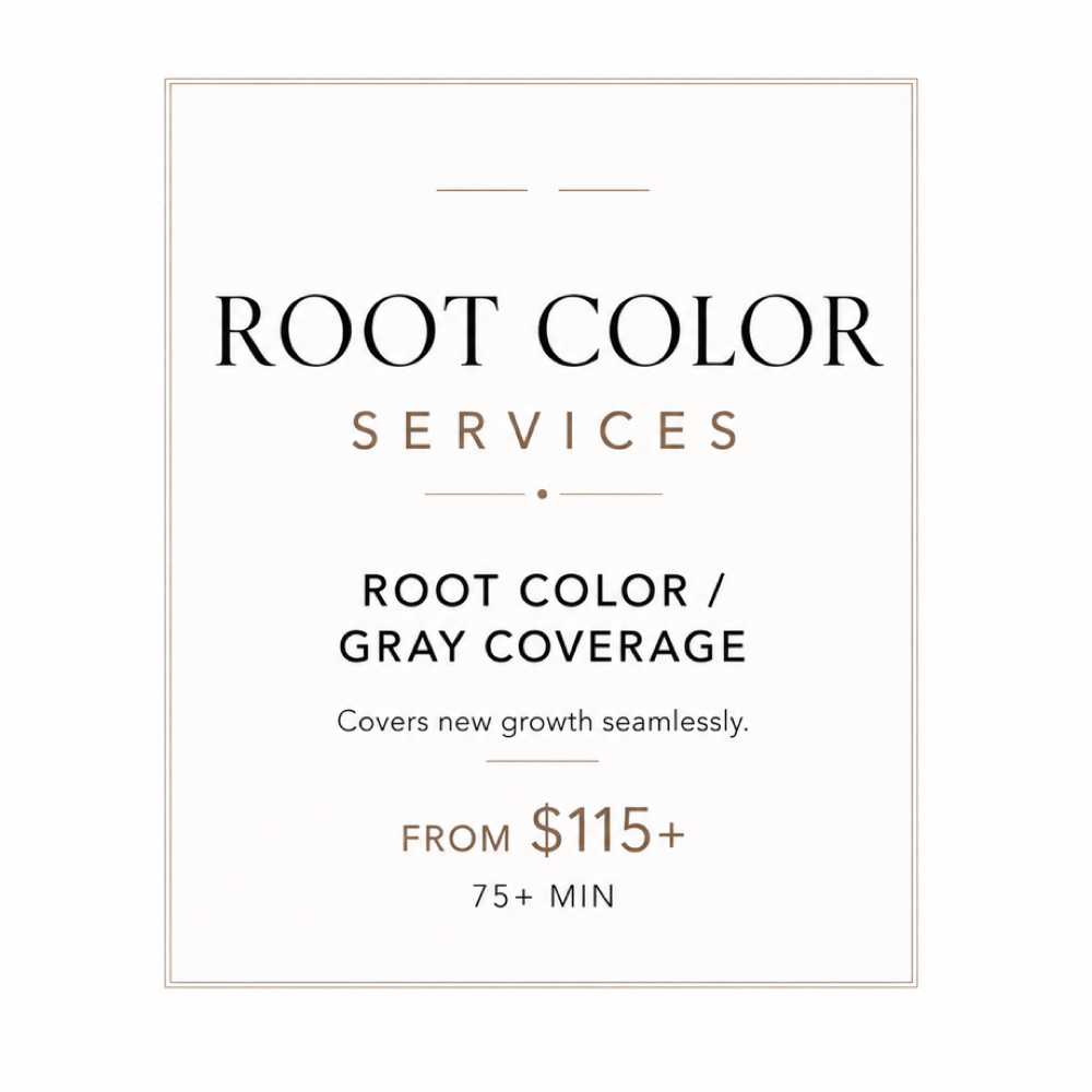 Root Color / Gray Coverage at Tea Madison Salon in Sugar Land, TX