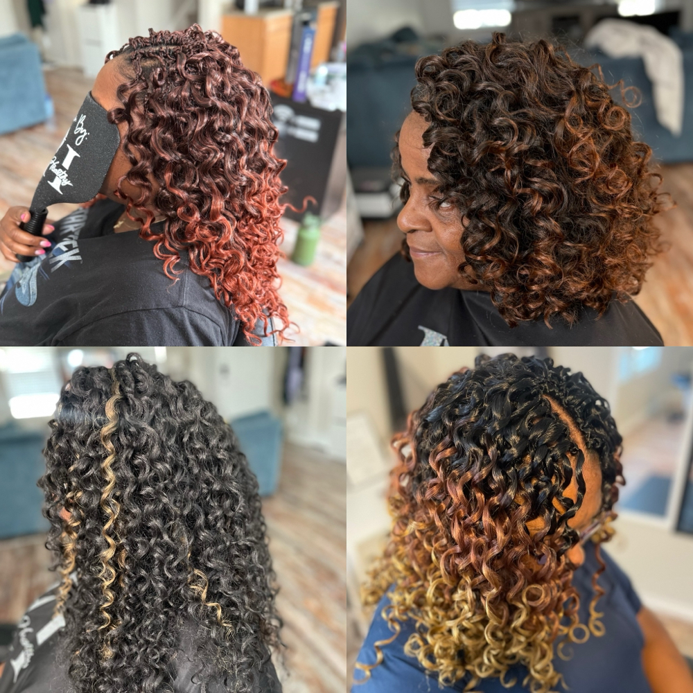 Styled Crochet Braids