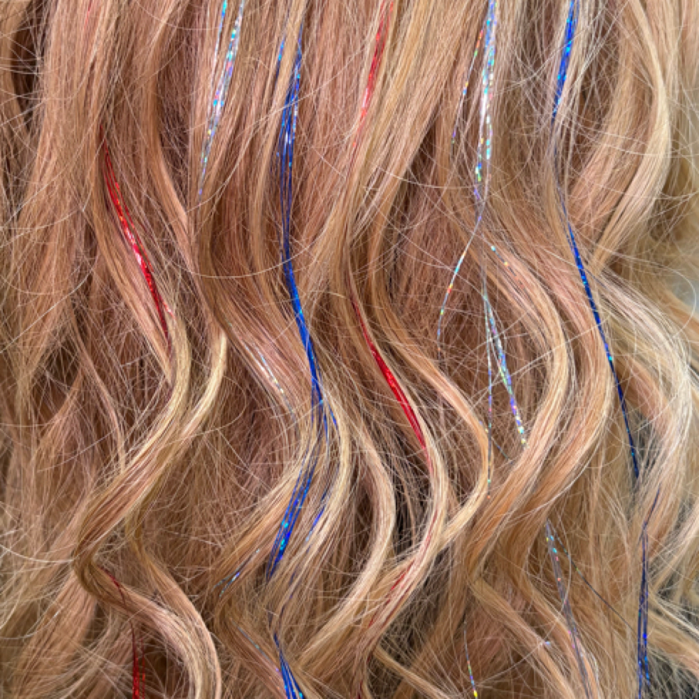 4th Of July Tinsel! at Hair Co by Mo in Menomonee Falls, WI