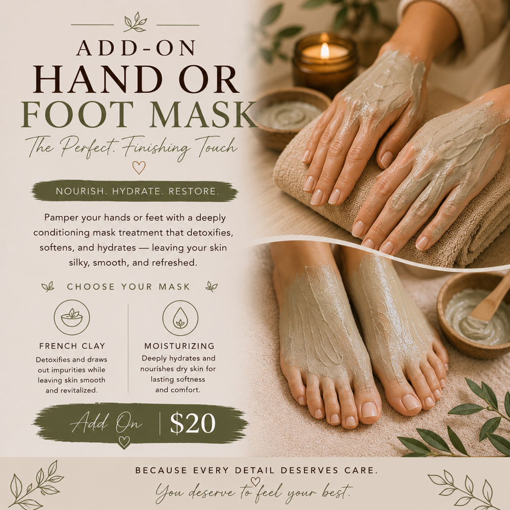 Hand OR Foot MASK Add On at Kalm & Glow in Fortmill, SC