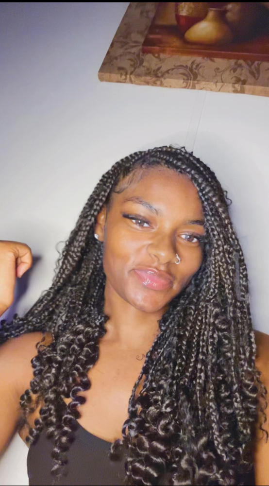 Boho Knotless Bob