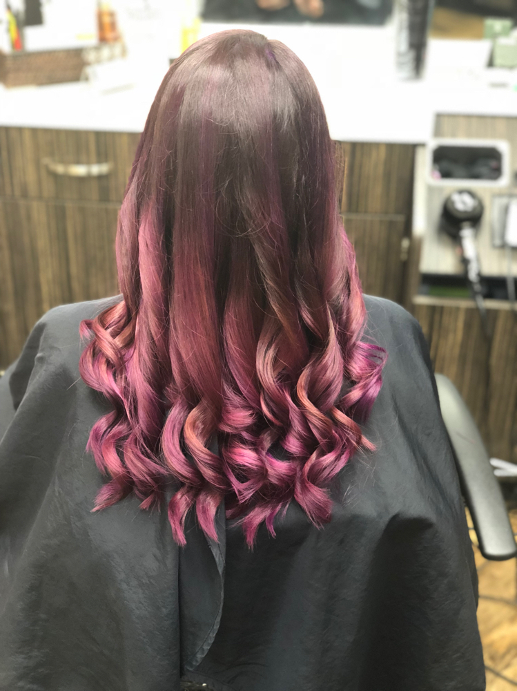 Vivid Color on Dark Hair