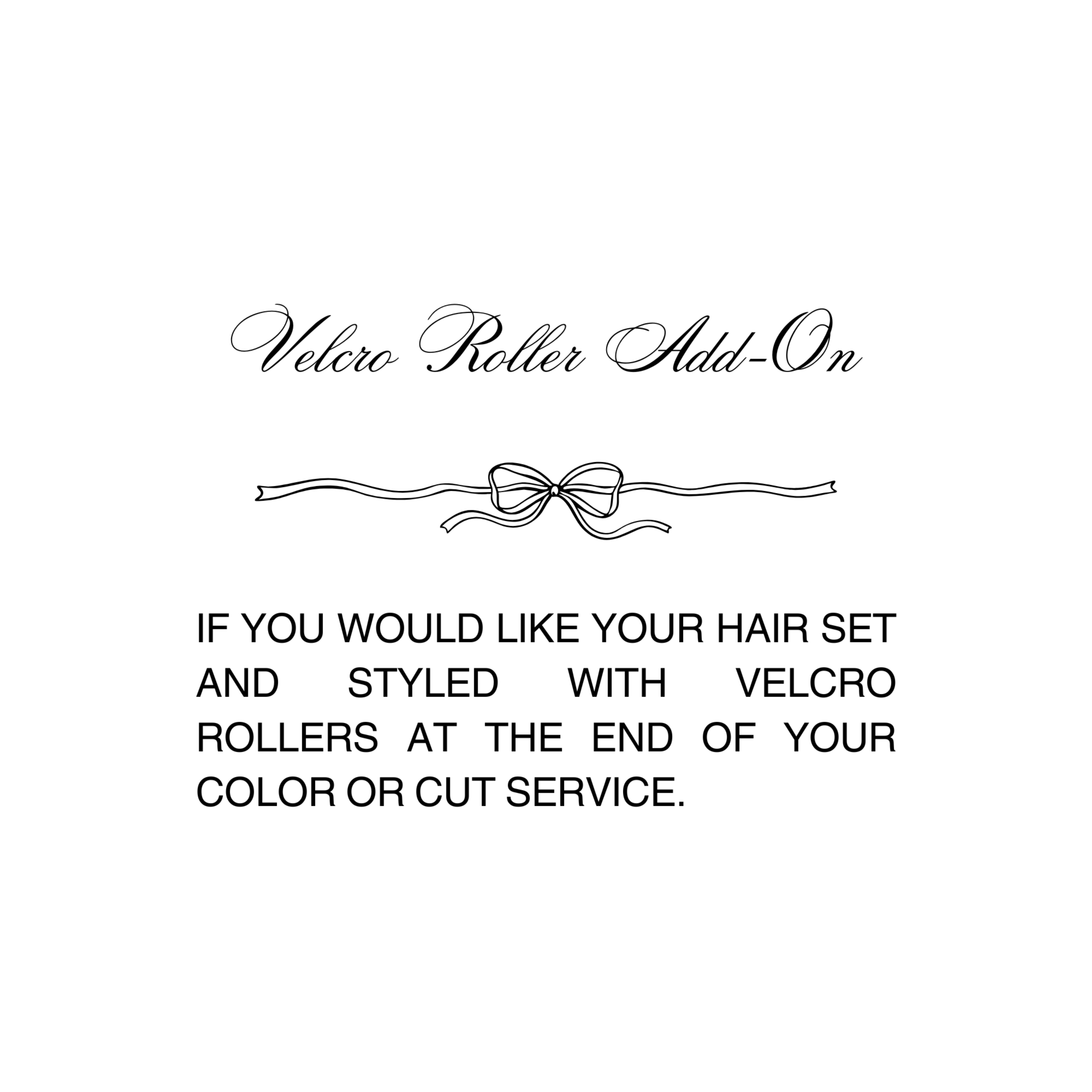 Velcro Roller Add-On at Hair By Katie-Ann in Beavercreek, OH