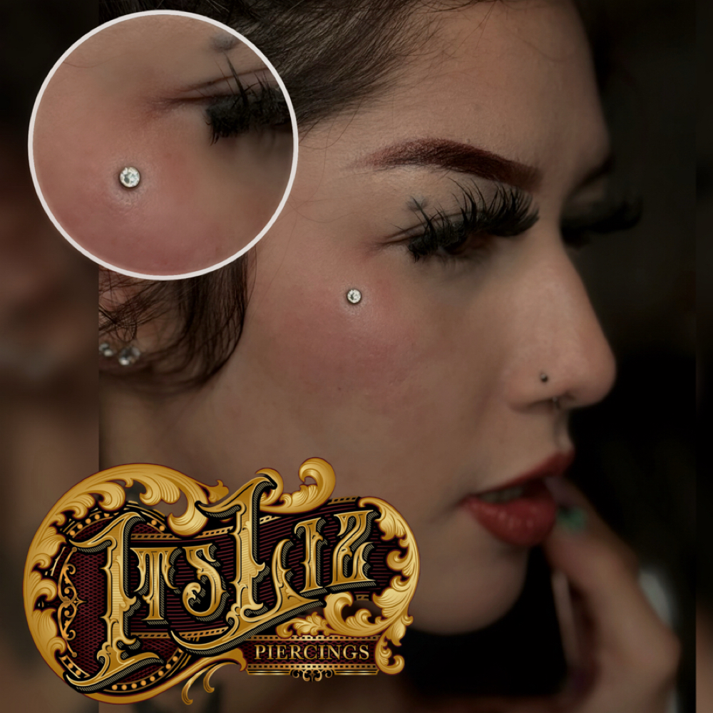 Face Dermal at Itslizpiercings in Houston, TX